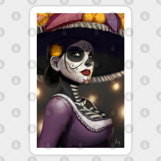 La Catrina Sticker by mauriciomorali